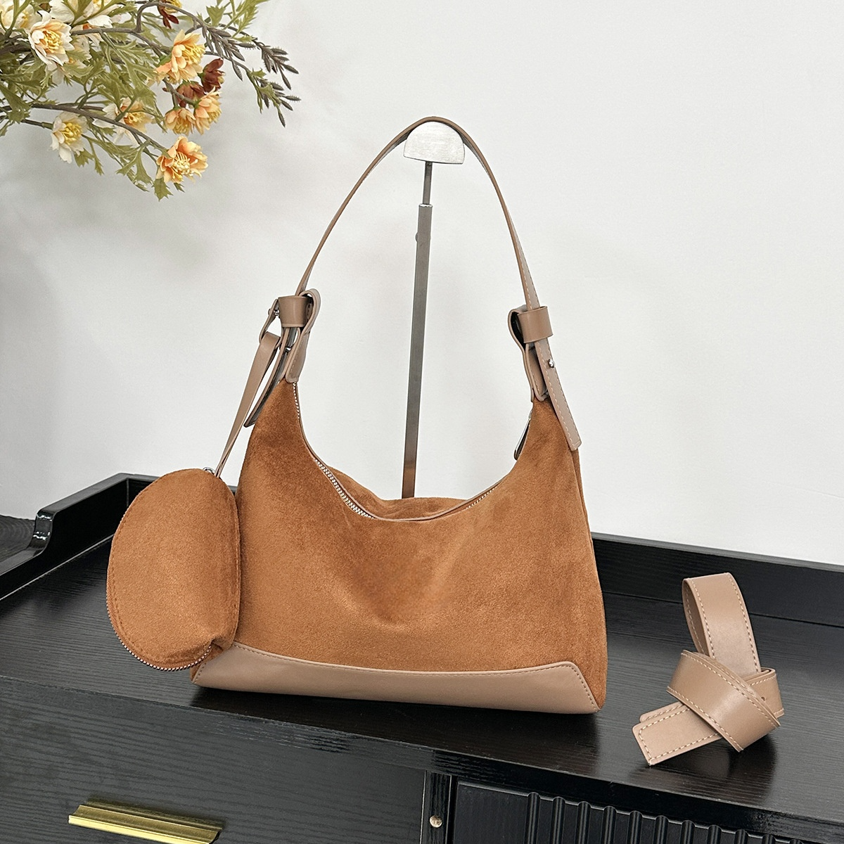 #269.99 women's new splicing design shoulder slung underarm bag