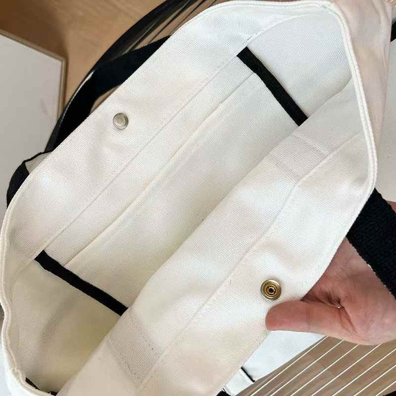 2025 New Casual Joker Multi-pocket Design Canvas Handbag Tote Bag Yoga Bag