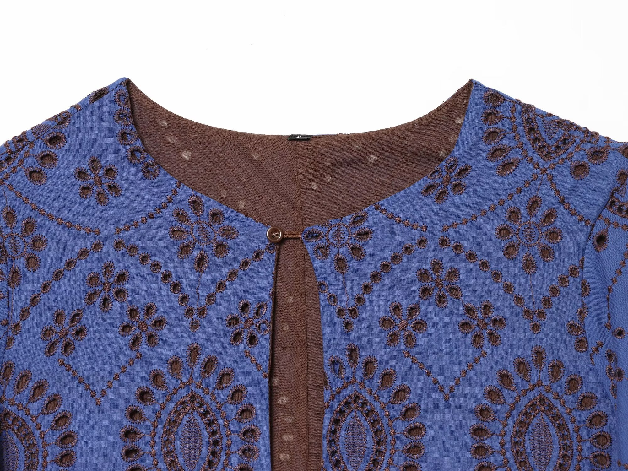 2026 Women's hollow embroidery mini dress